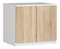Nadstavba na skříň Sashka II (bílá + dub sonoma)