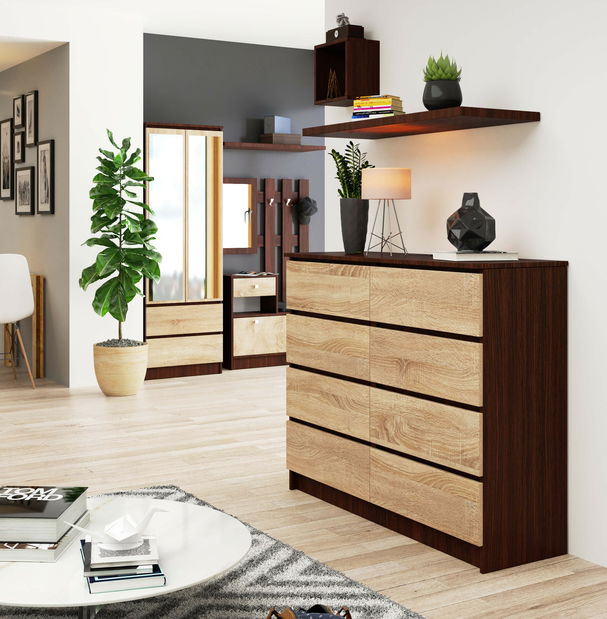 Komoda Kohen (wenge + dub sonoma)