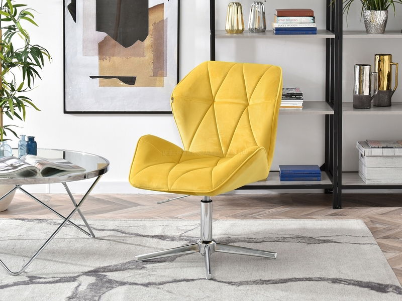 Křeslo Velma S (žlutá + černá)