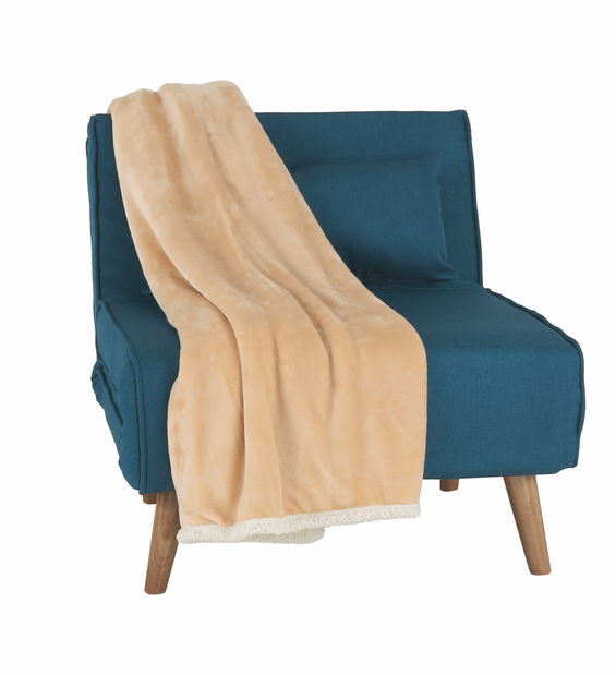 Rozkládací křeslo Fara (modrá)