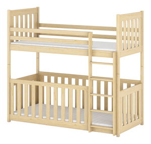 Dětská postel 80 cm Cristine (s roštem a úl. prostorem) (borovice)