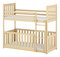 Dětská postel 80 x 180 cm – Cristine (s roštem a úložným prostorem) (borovice)