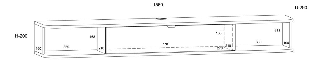 TV stolek/skříňka Ikaro (dub sonoma + bílá)