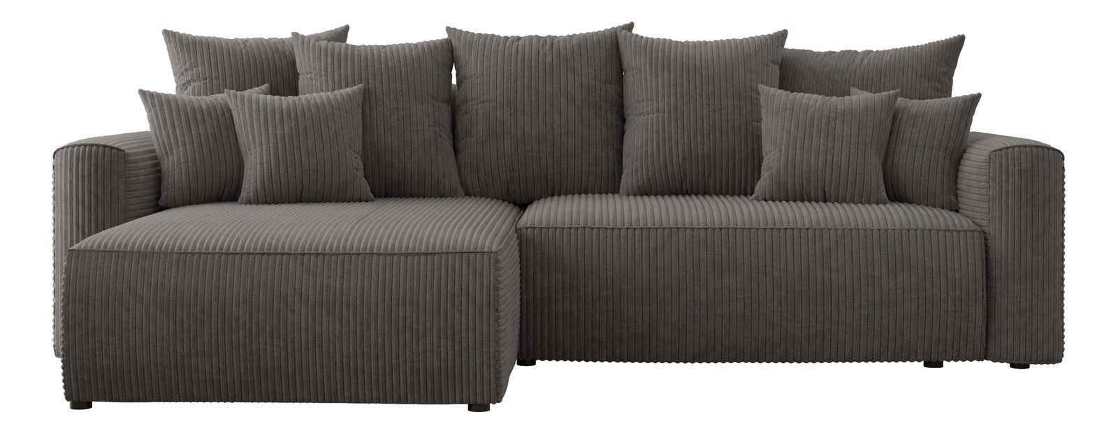 Rohová sedačka Baria (L) (šedočerná)