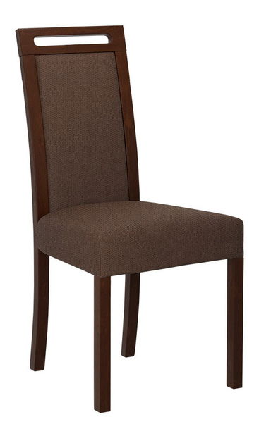 Jídelní židle Hellen V (hnědá + ořech)