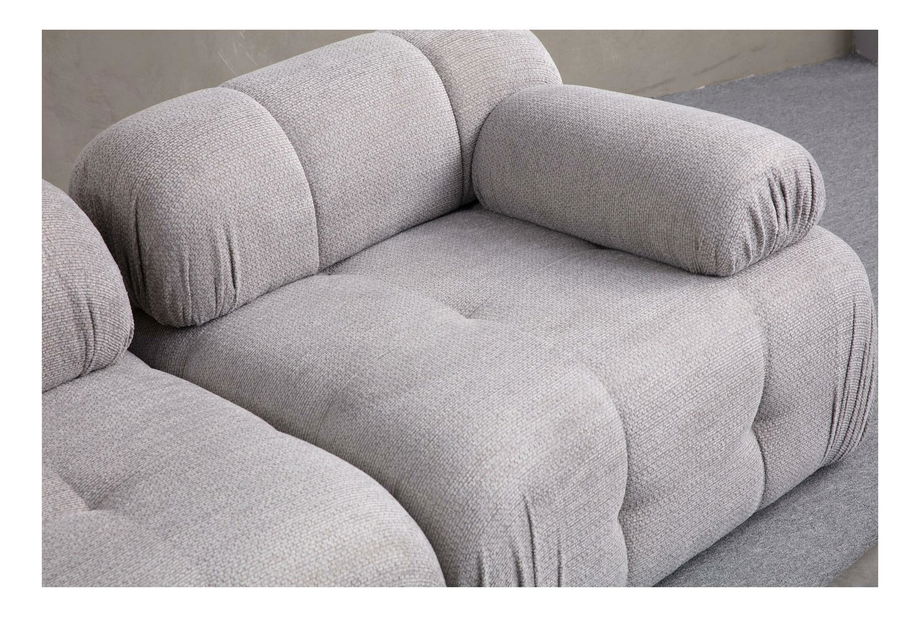 Rohová sedací souprava Pettit 2 (světle šedá)