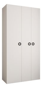 Šatní skříň 130 cm Carmela 50-1 (bílá + černá)