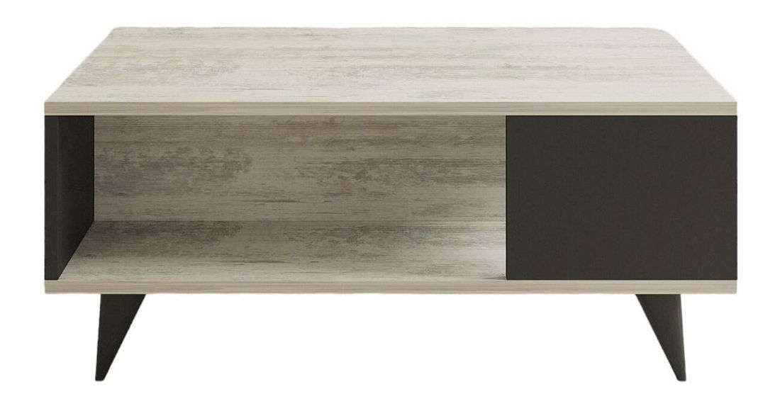 Konferenční stolek Suselo (bílá + černá)