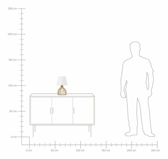 Stolní lampa Aduga (bílá)