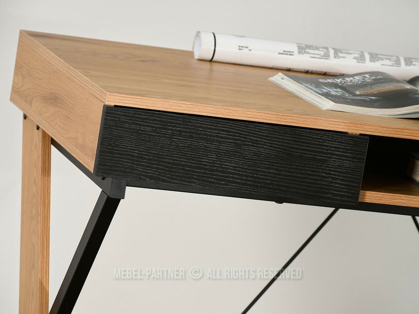 PC stolek Hilly (dub černý)