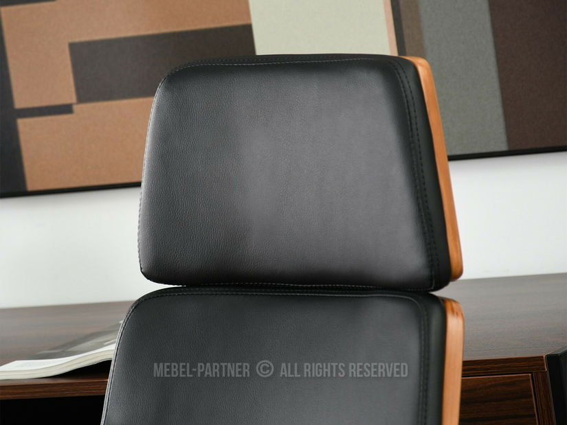 Křeslo Clementine (ořech tmavý + černá)