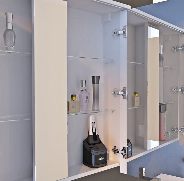 Koupelnová skříňka na stěnu Juventa Monza MnMC-70 W (se zrcadlem) (s osvětlením)