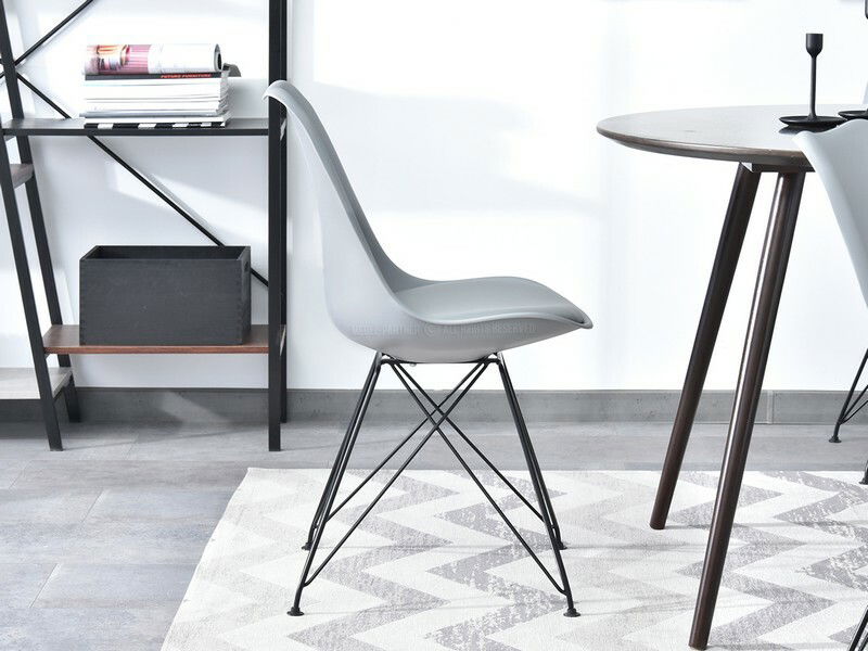 Židle Large Rod (šedá + černá)