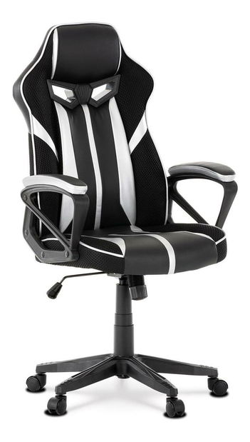 Herní křeslo Philips (stříbrná + černá)