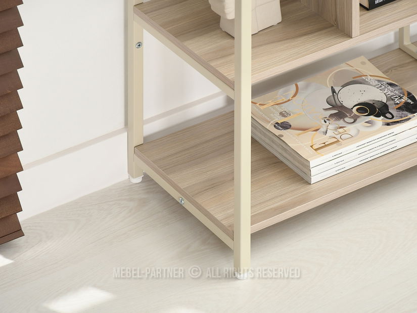 Regál Harp B (popelaváo béžová + krémová)