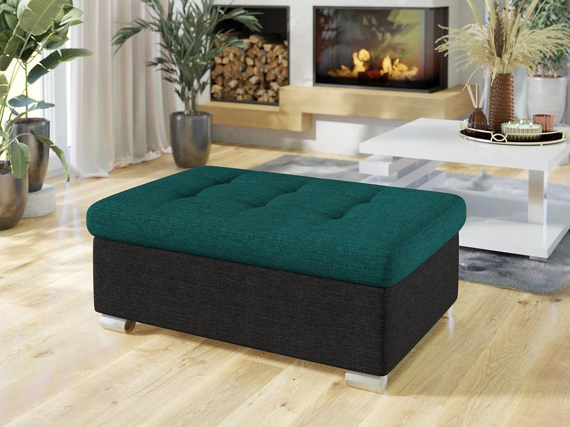 Taburetka Toneda velká (tyrkysová + černá)