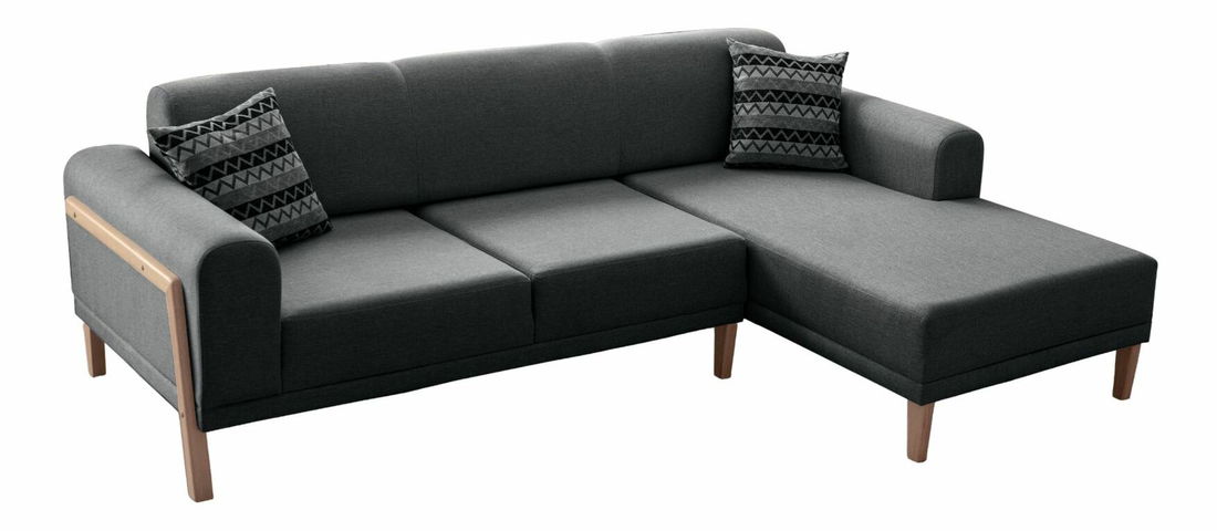 Rohová sedačka Vendy (šedá) (L)