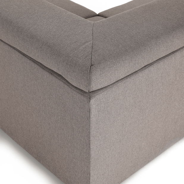 Rohová sedací souprava ve tvaru U Seglaria (šedohnědá) (P)