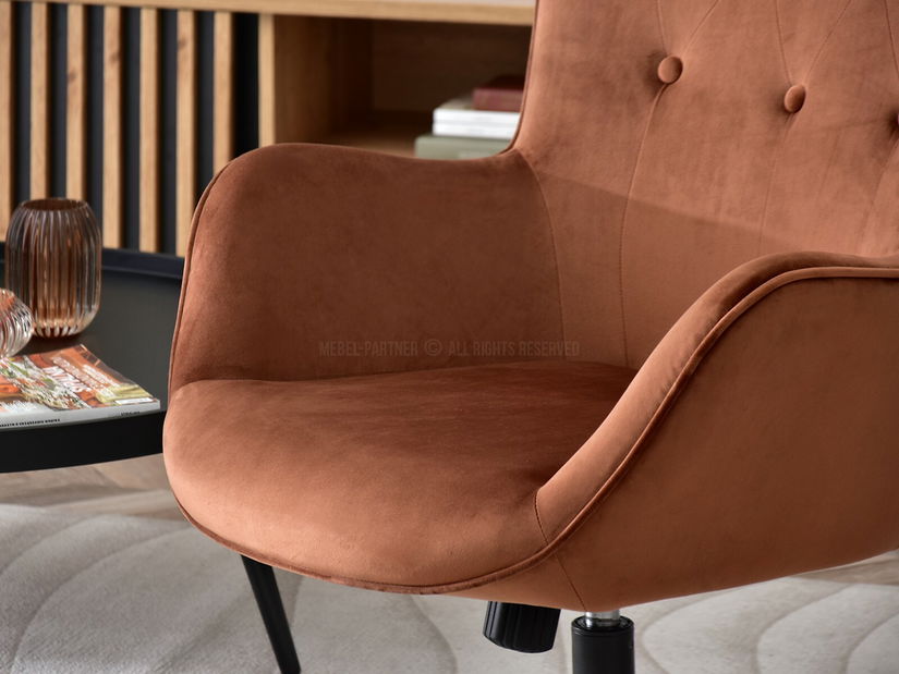 Křeslo Truni (měděná + černá)