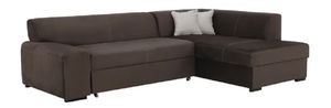 Rohová sedací souprava Milenna (hnědá) (P)