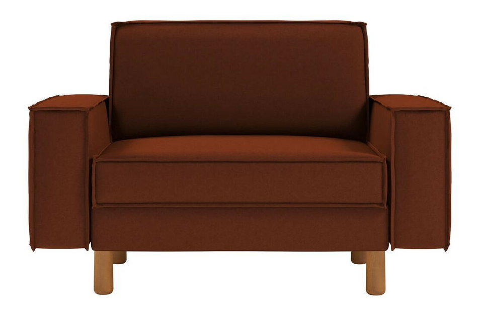 Křeslo Spary L (cihlová + ořech)