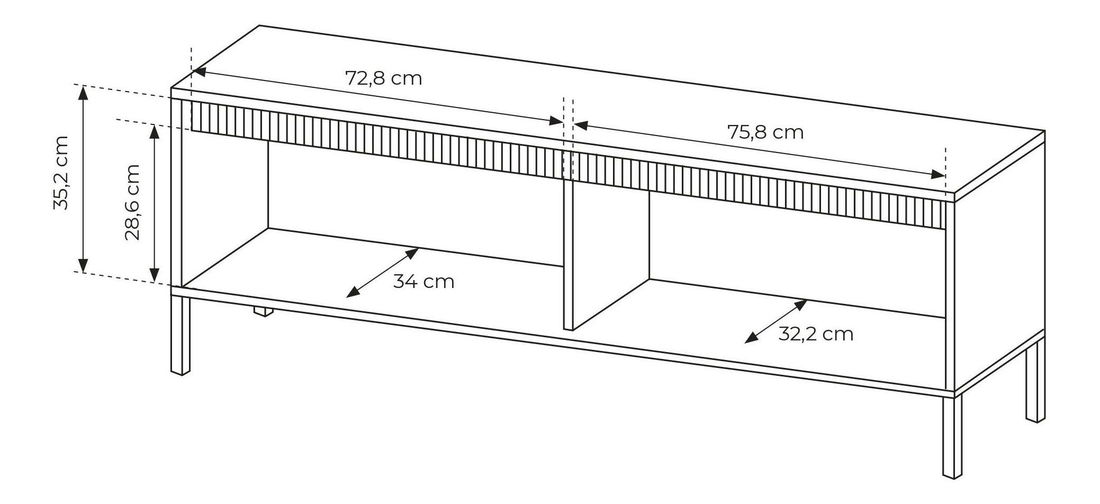 TV Stolek/Skříňka Sesen I (béžová)