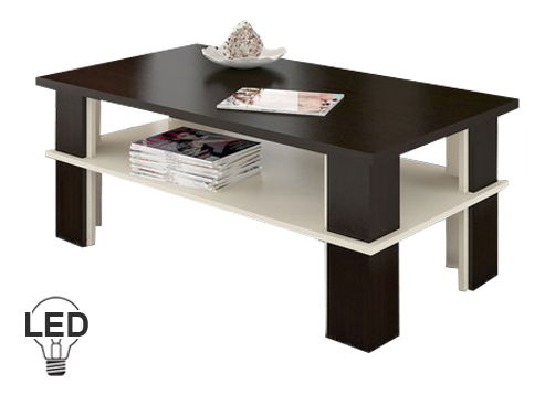 Konferenční stolek Futura 2 (wenge + krém)