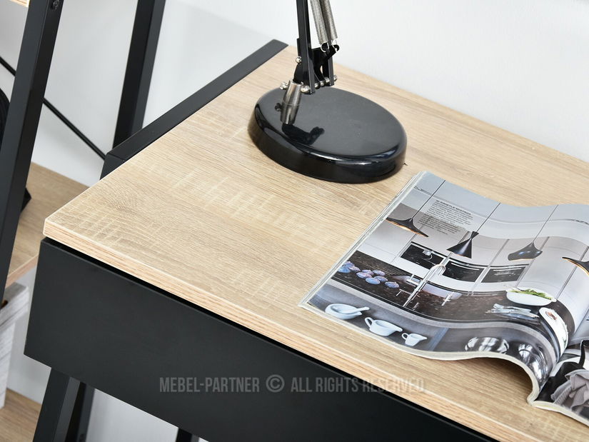 PC stolek Norway (dub + černá)