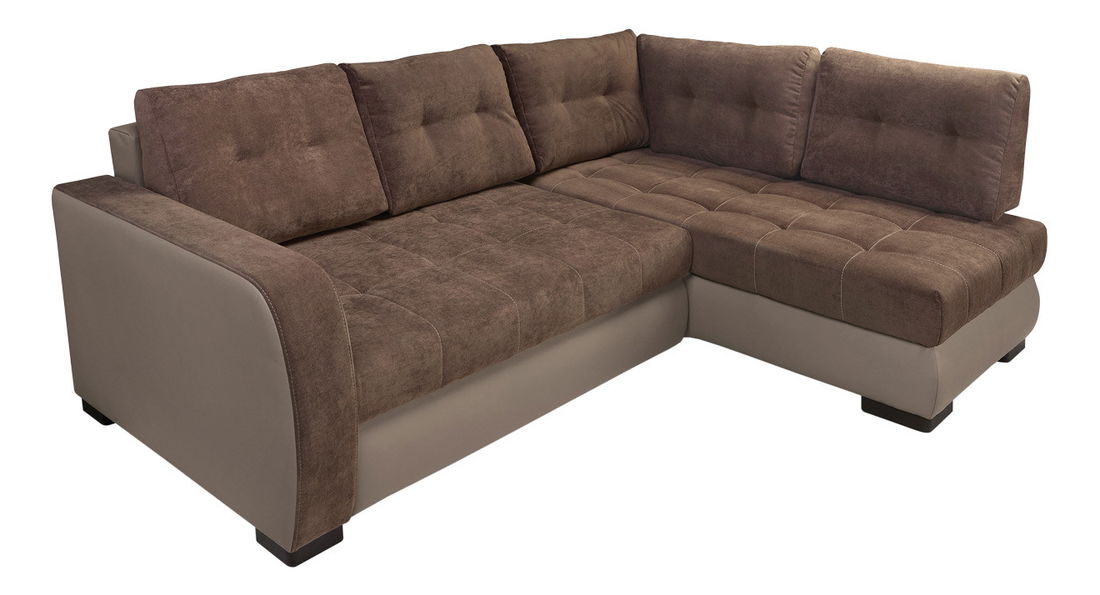 Rohová sedací souprava BRW Brad Lux 3DL.RECMU hnědá (P)