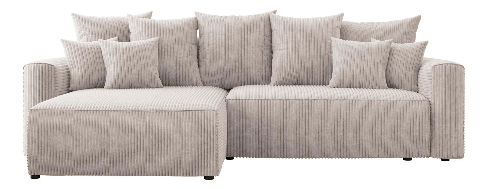 Rohová sedačka Baria (L) (mléčná)