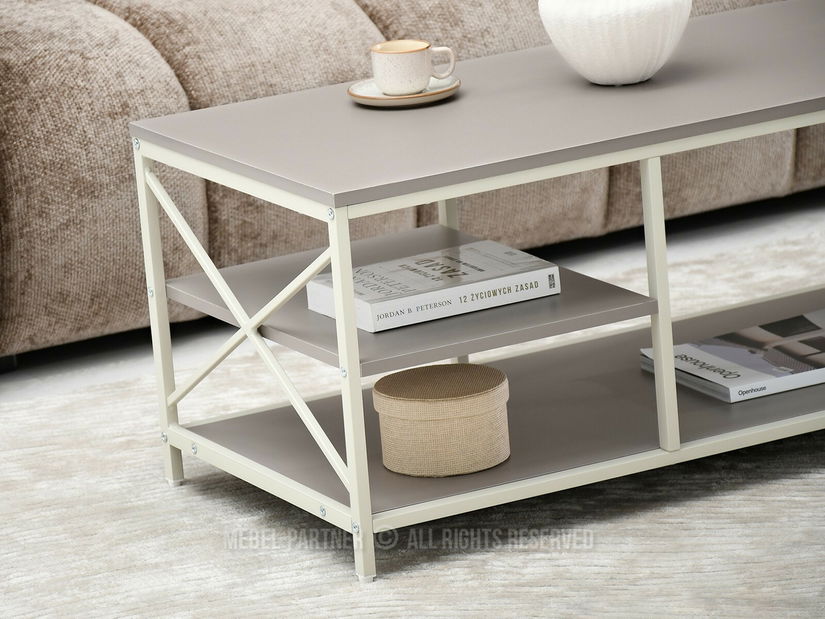 Konferenční stolek Jabalinas (béžová + krémová)