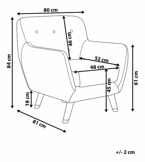 Křeslo Bodmin (šedá)