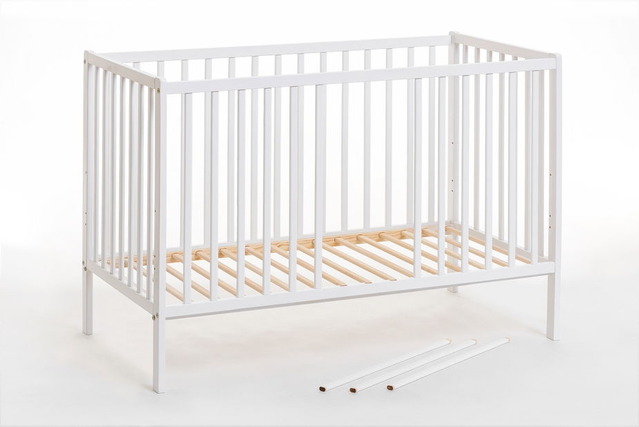 Dětská postýlka 60 cm Cathi II 26 WW BC (bílá)