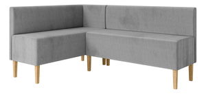 Rohová lavice NEVIAM 130x180 (šedá) (L)