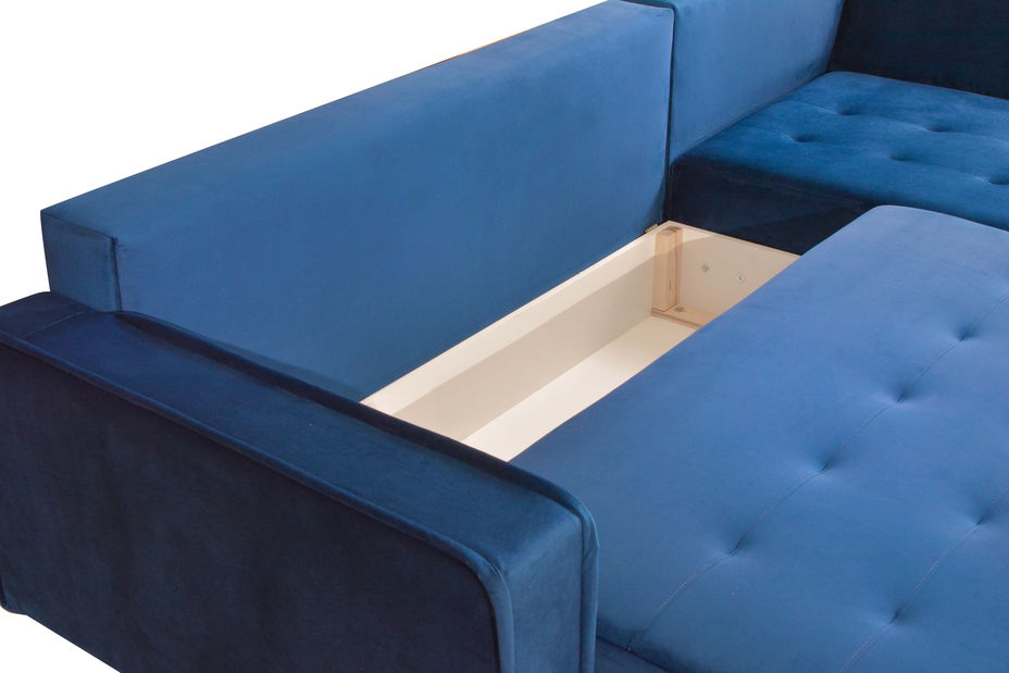 Rohová sedací souprava Variana (hnědá) (P)