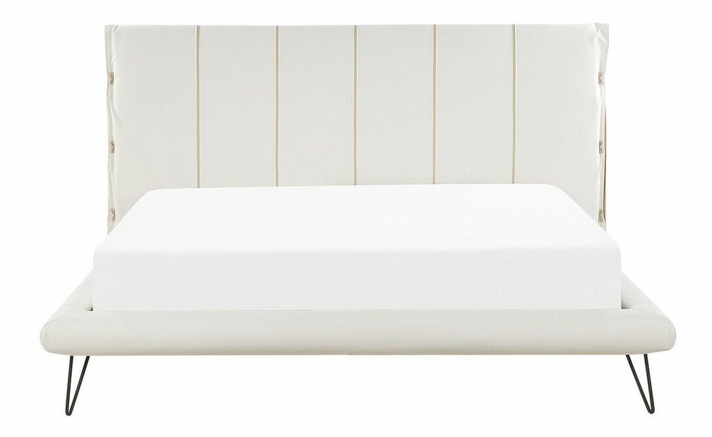 Manželská postel 180 cm BETTEA (s roštem) (bílá)