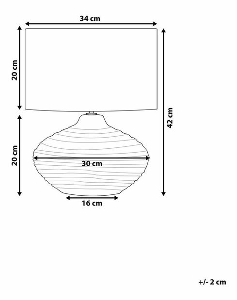 Stolní lampa Lumba (tmavě šedá)