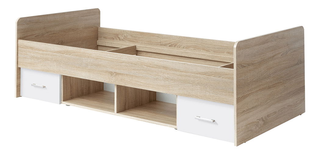 Jednolůžková postel 90 cm Ericus- Typ 04 Bílá