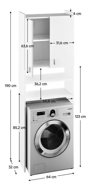 Skříňka nad pračku Natalina