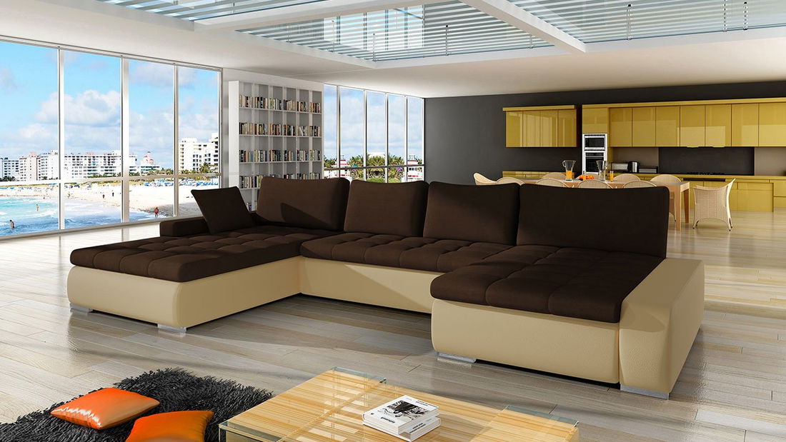 Sedací souprava do U Carmine (ekokůže Soft 001 + Casablanca 2307)