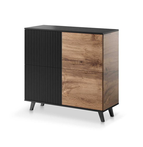 Skříňka Ranae KM2 (dub wotan + černá)