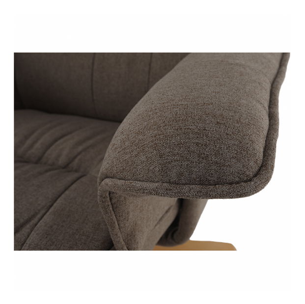 Relaxační křeslo Lerato (hnědošedá)