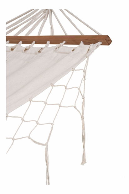 Houpací síť Elarina (sivobílá)