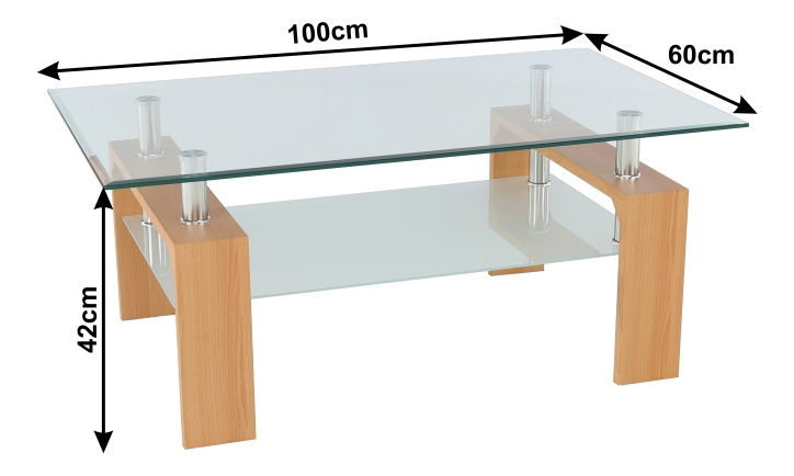 Konferenční stolek Latasha NEW (buk)