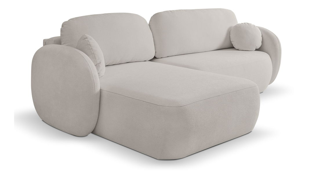 Rohová sedací souprava Onyx (světle šedá) (L)