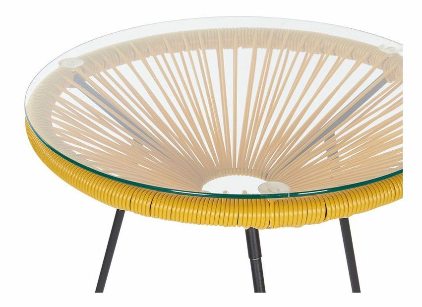 Zahradní set ALVAREZ II (žlutá) (pro 2 osoby)