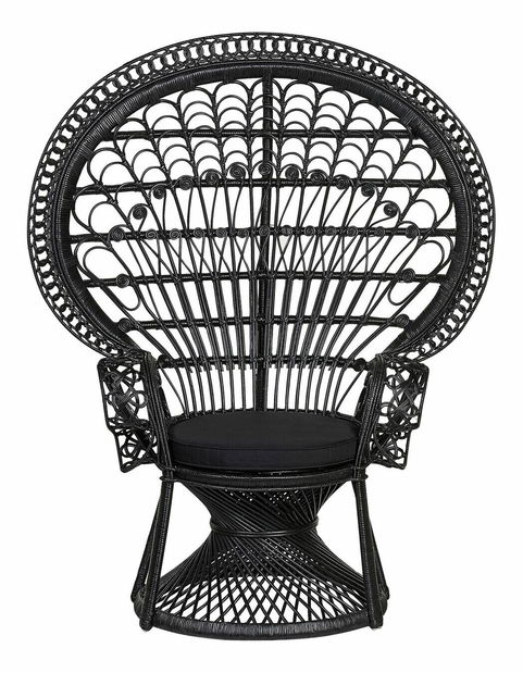 Zahradní křeslo Elixane (černá)