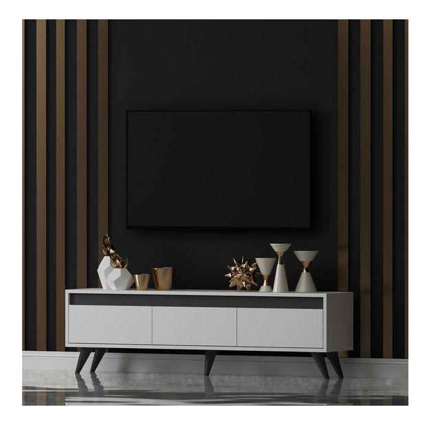 TV stolek/skříňka Vukule (bílá)