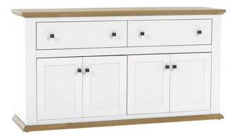 Komoda Leoras MZ10 (bílá + dub grand)