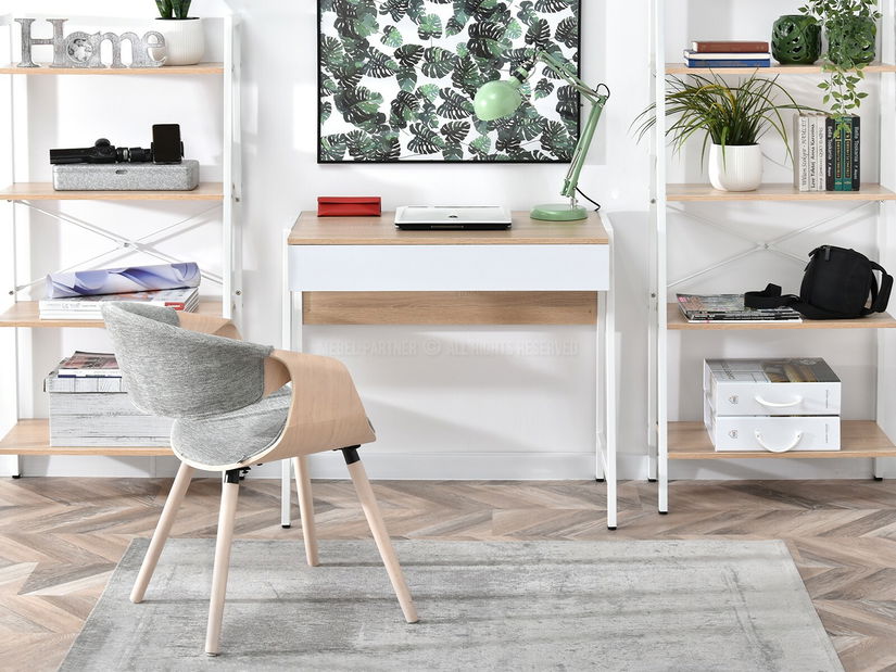 PC stolek Norway (dub + bílá)